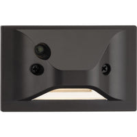 LED Hooded 1-Light Step Light with Photocell