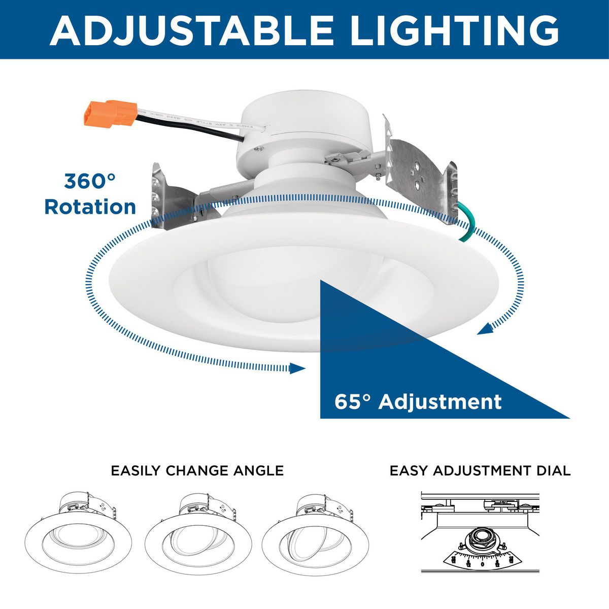 Intrinsic 6" 1-Light Eyeball Recessed Trim