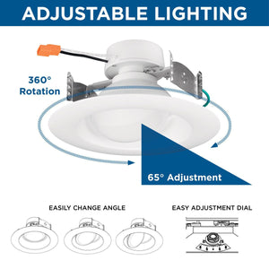 Intrinsic 6" 1-Light Eyeball Recessed Trim