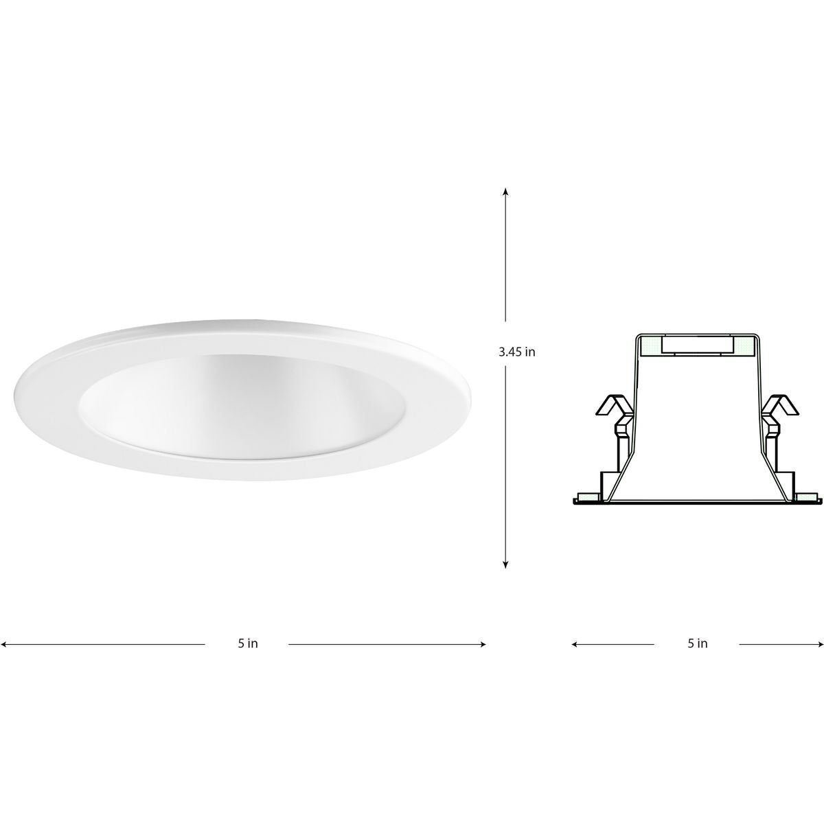 4" Recessed Open Wet Location Trim