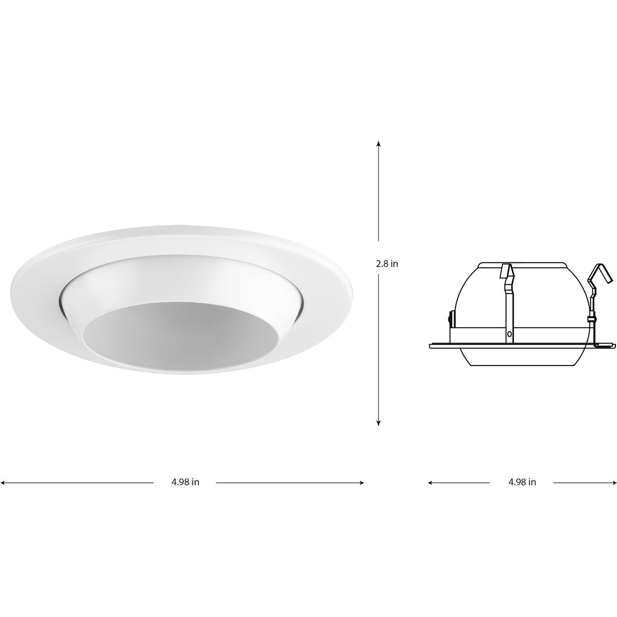 4" Recessed Eyeball Trim