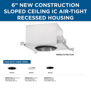 6" Recessed Slope New Air-Tight IC Housing
