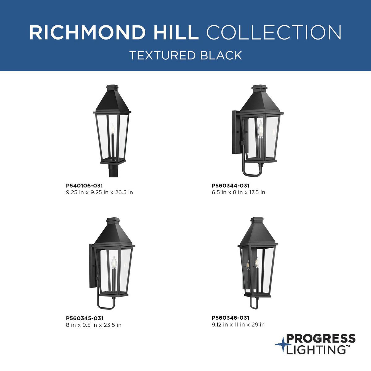 Richmond Hill 1-Light Outdoor Post Light