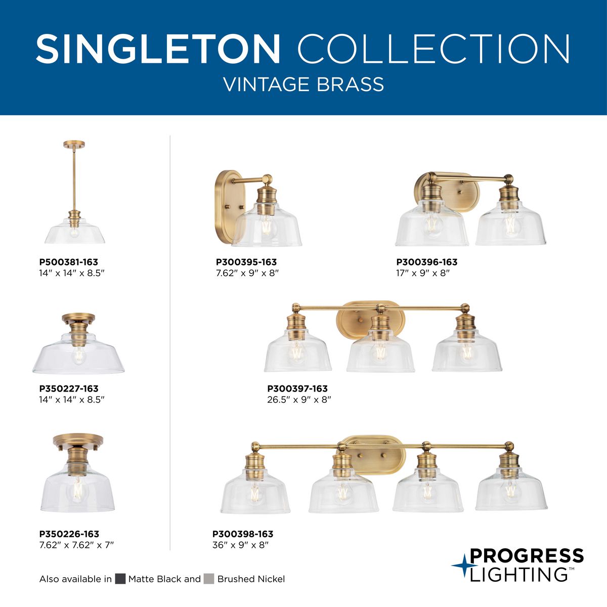 Singleton 1-Light Small Close-to-Ceiling