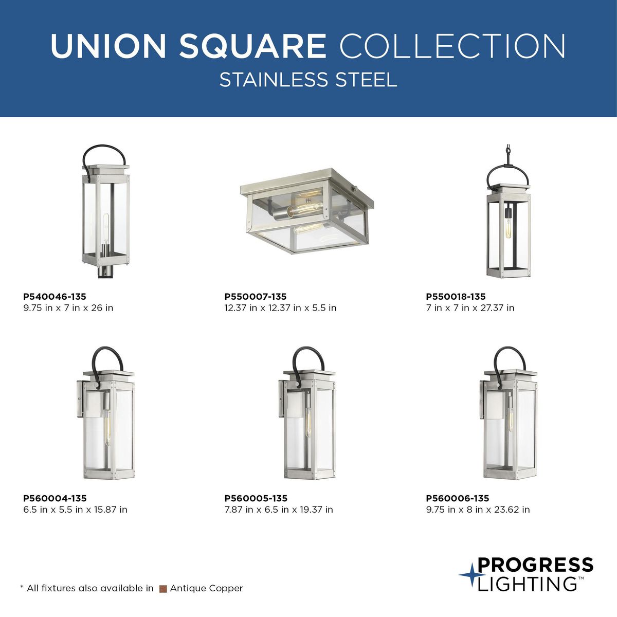Union Square 2-Light Outdoor Flush Mount
