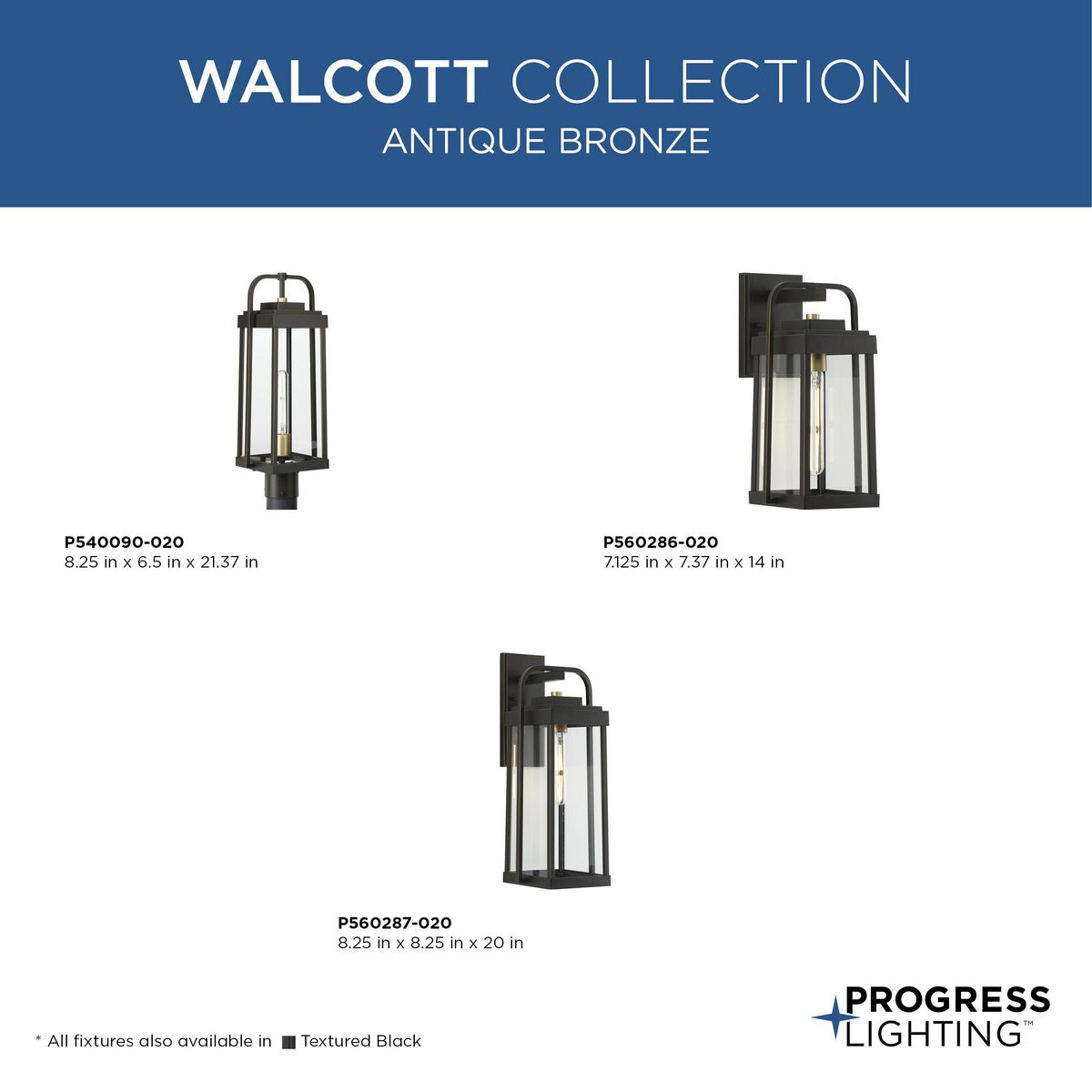 Walcott 1-Light Outdoor Post Light