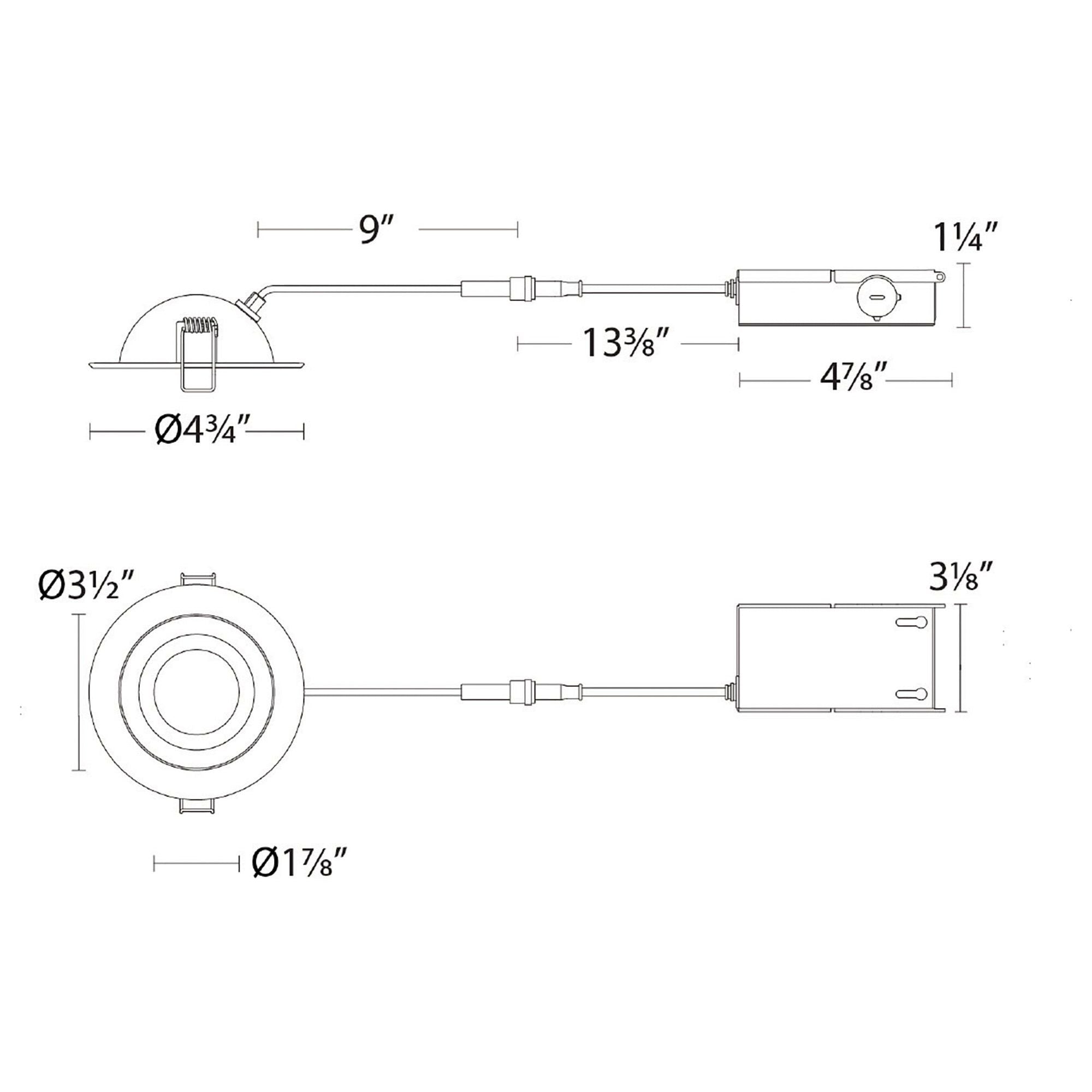 Lotos R 4" LED 5-CCT Round Adjustable Recessed Kit