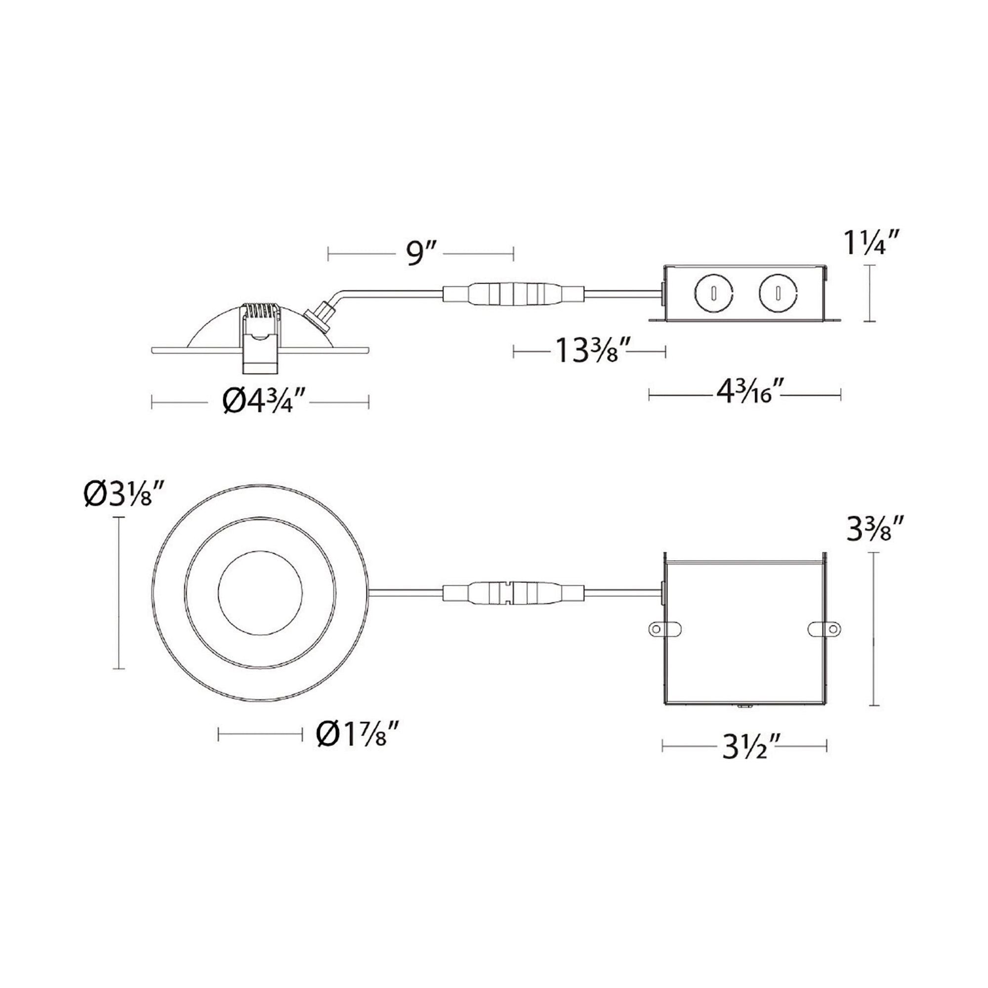 Lotos 4" LED 5-CCT Round Adjustable Recessed Kit