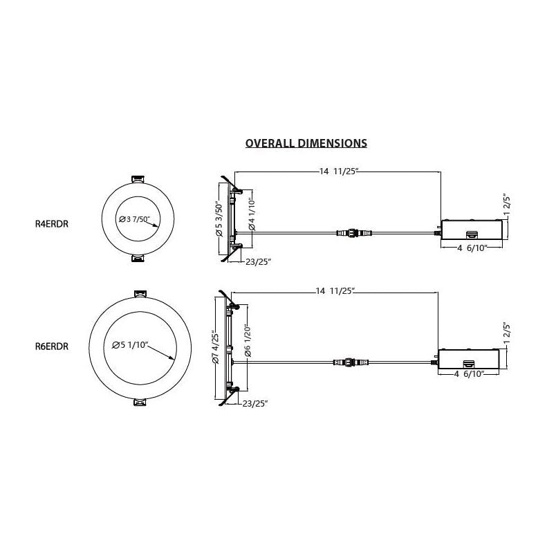 Lotos 4" LED 5-CCT Round Recessed Kit