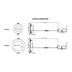 Lotos 6" LED 5-CCT Round Recessed Kit