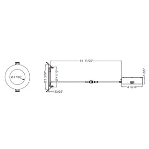 Lotos 4" LED 5-CCT Round Recessed Kit