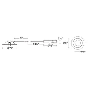 Lotos 6" LED 5-CCT Round Adjustable Recessed Kit