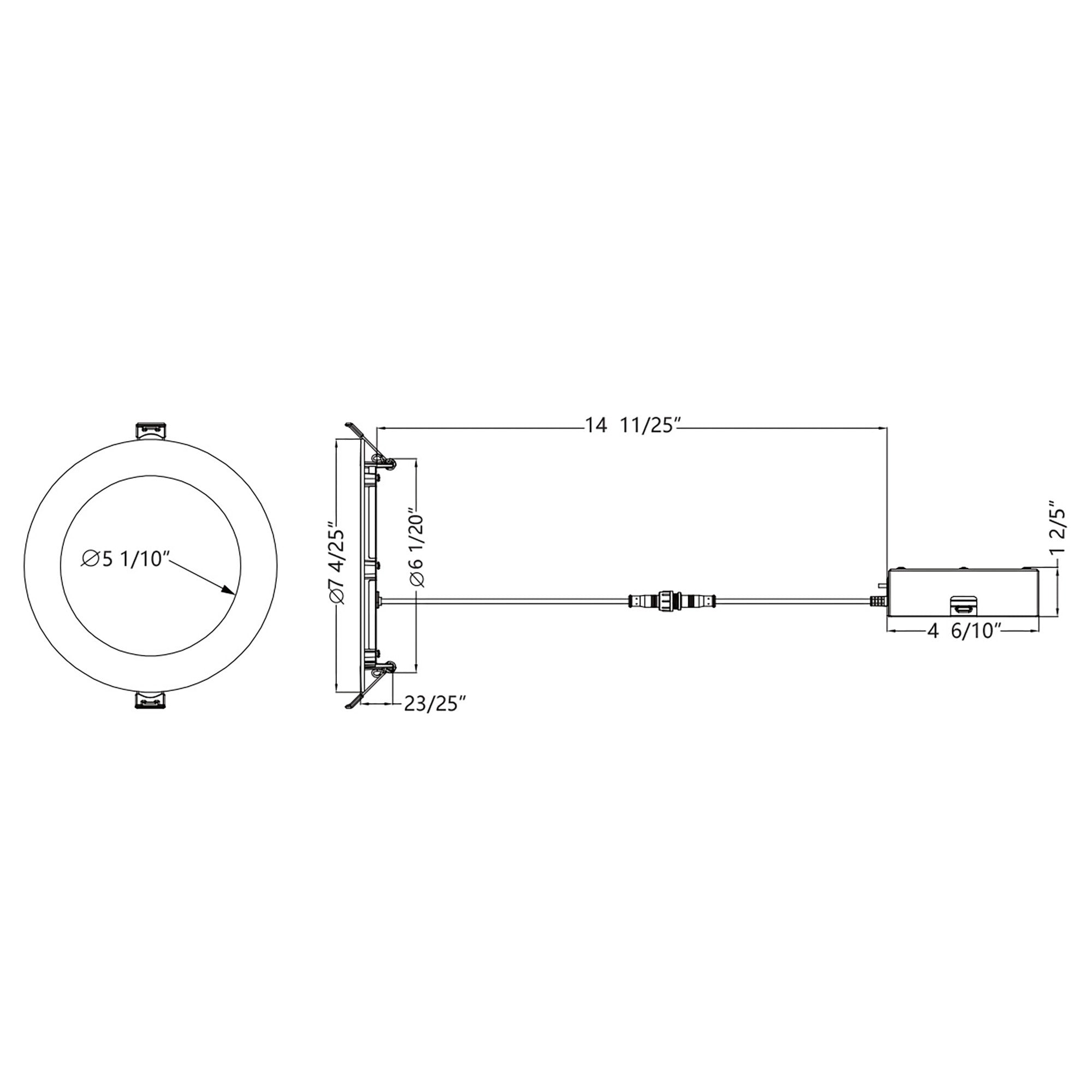 Lotos 6" LED 5-CCT Round Recessed Kit