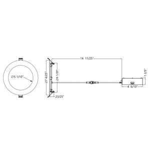 Lotos 6" LED 5-CCT Round Recessed Kit