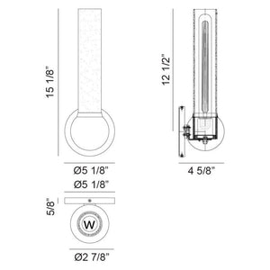 Pierce 15.1" 1-Light Wall Sconce