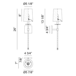 Fairburn 5.9" 1-Light Wall Sconce