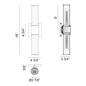 Lonon 11.8" 2-Light Wall Sconce