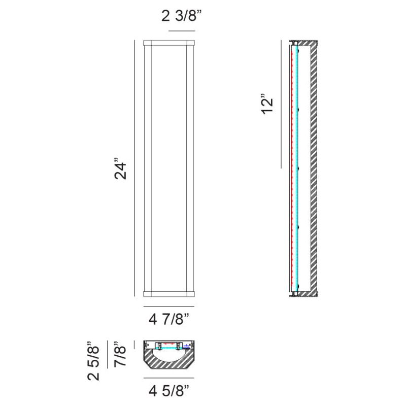 Aislynn 24" 1-Light Wall Sconce