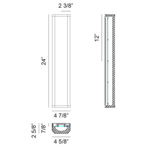 Aislynn 24" 1-Light Wall Sconce