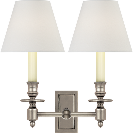 French Double Library Sconce