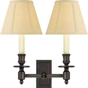 French Double Library Sconce