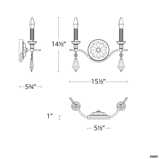 Tempest 2-Light Wall Sconce