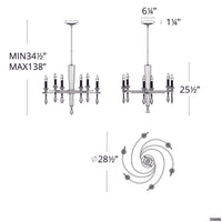 Tempest 6-Light Chandelier