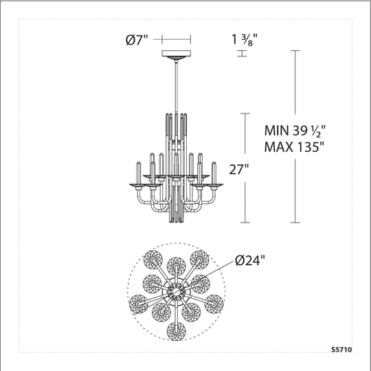 Calliope 10-Light Chandelier