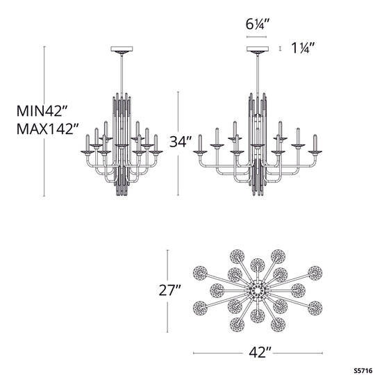 Calliope 16-Light Chandelier