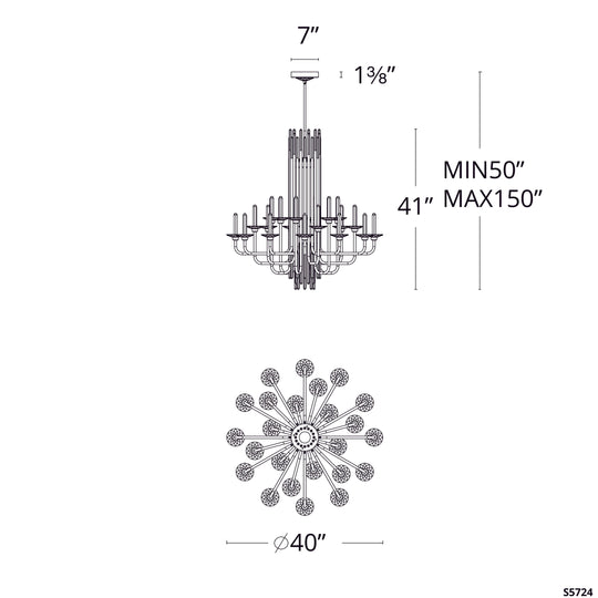 Calliope 24-Light Chandelier