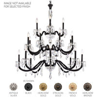 Napoli 20-Light 3-Tier 42.5" x 42.5" Chandelier