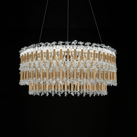 Tahitian 24.5" x 11" LED Round Pendant