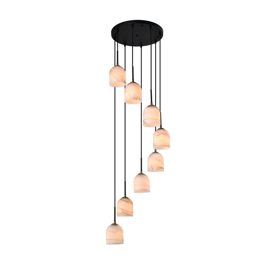 Crema 8-Light Chandelier 18.5"
