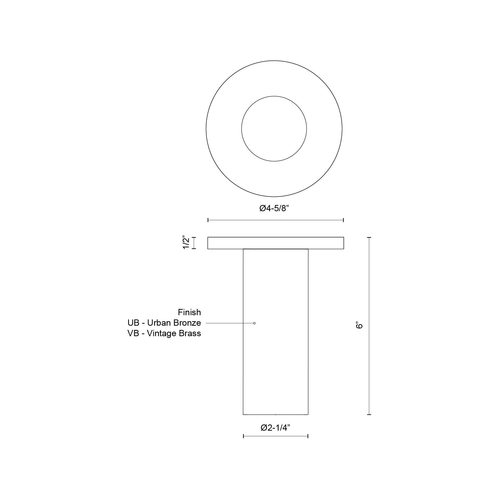 Mason 6" Semi Flush Mount