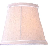 Flax Fabric Shade 3.94"T x 6.3"B x 5.51"H