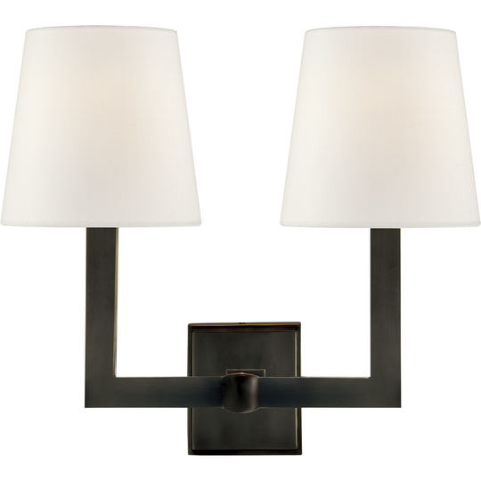 Square Tube Double Sconce