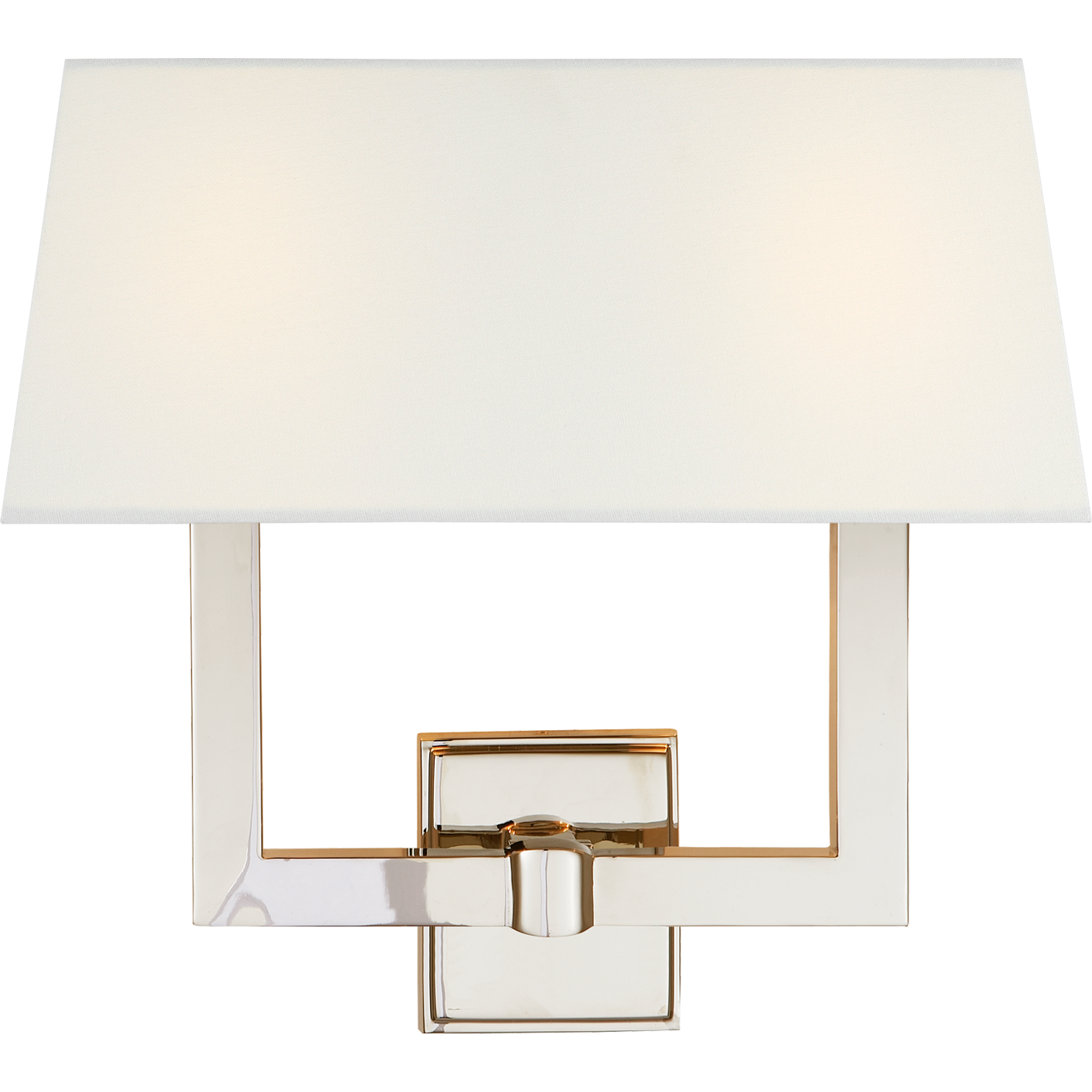 Square Tube Double Sconce with Single Shade