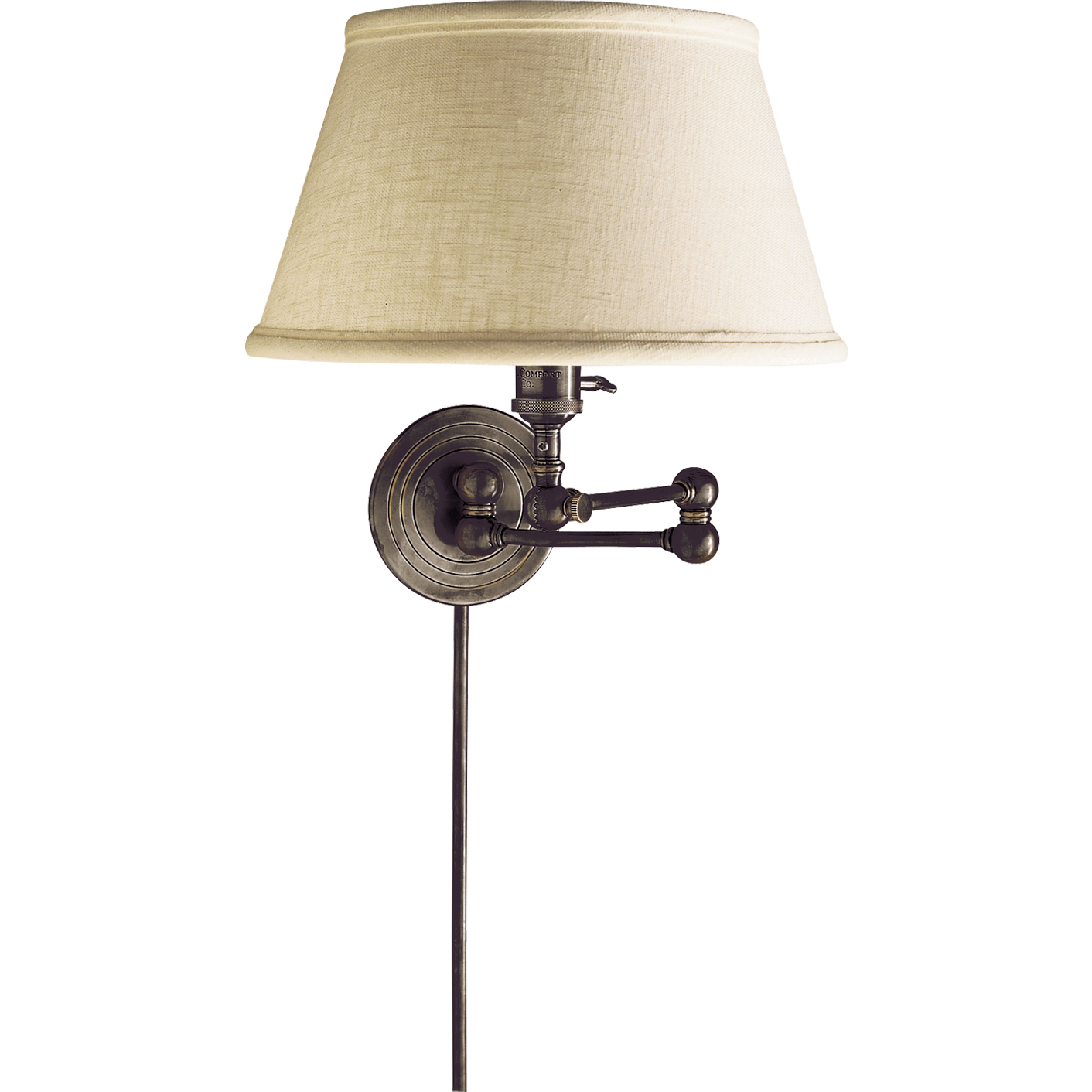 Boston Swing Arm with Linen Shade