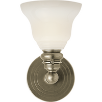 Boston Functional Single Light with White Glass