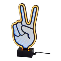 Infinity Neon Peace Sign Table/Wall Lamp