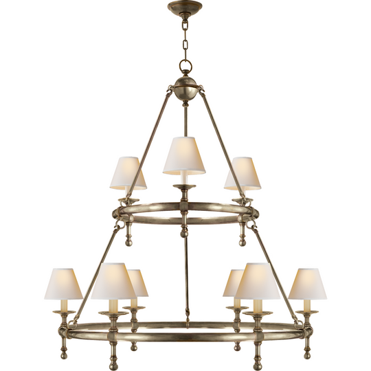 Classic Two-Tier Ring Chandelier