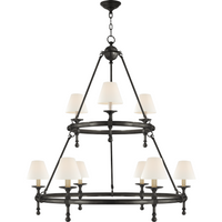 Classic Two-Tier Ring Chandelier