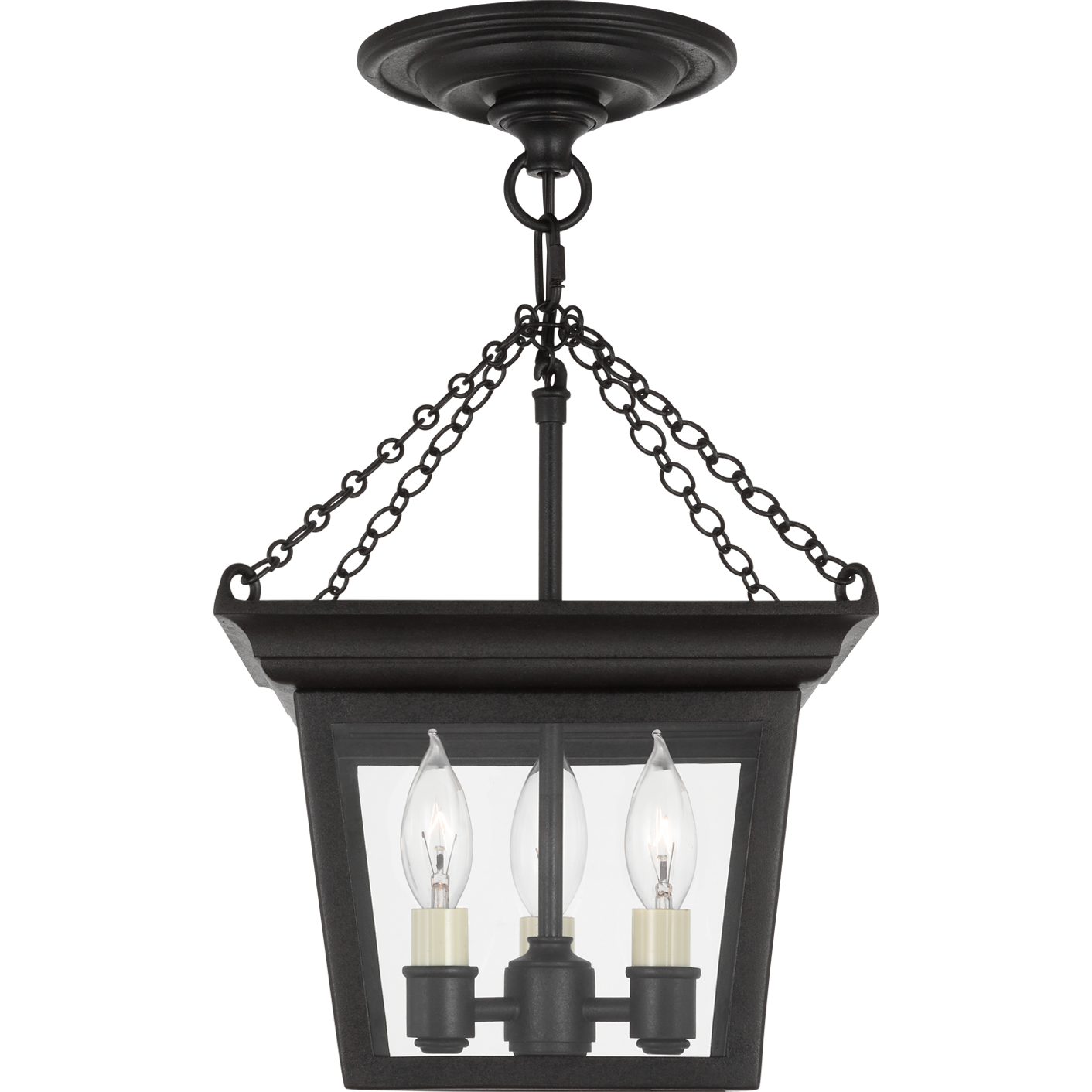 Cornice Semi Flush Mount Lantern