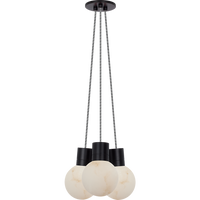 Mina Alabaster 3-Light Small Chandelier