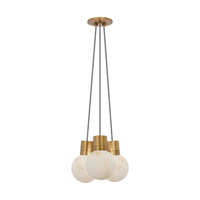 Mina Alabaster 3-Light Small Chandelier