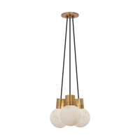 Mina Alabaster 3-Light Small Chandelier