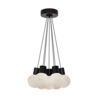 Mina Alabaster 7-Light Small Chandelier
