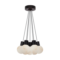 Mina Alabaster 7-Light Small Chandelier