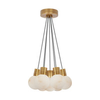 Mina Alabaster 7-Light Small Chandelier