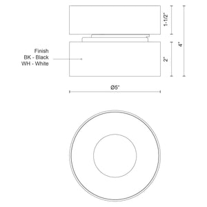 Solo 5" Flush Mount